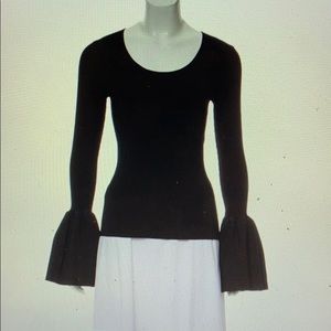 Elizabeth and James Ribbed knitted top